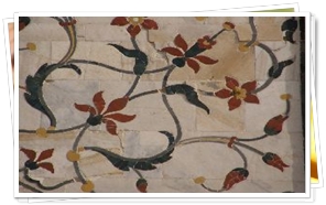 Floral Design on Taj Mahal, Agra 