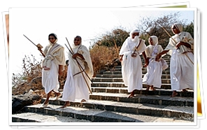Jain Monk Ladies at Palitana, Gujarat