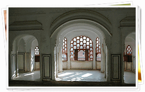 inner view of Hawa Mahal Palace, Jaipur