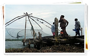 Chinese fishing nets (cheenavala), Cochin