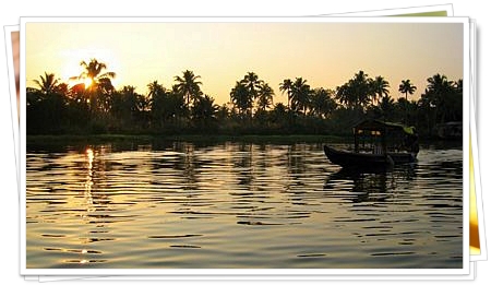 Sun Set at Backwater,  Kumarakom, Kerala