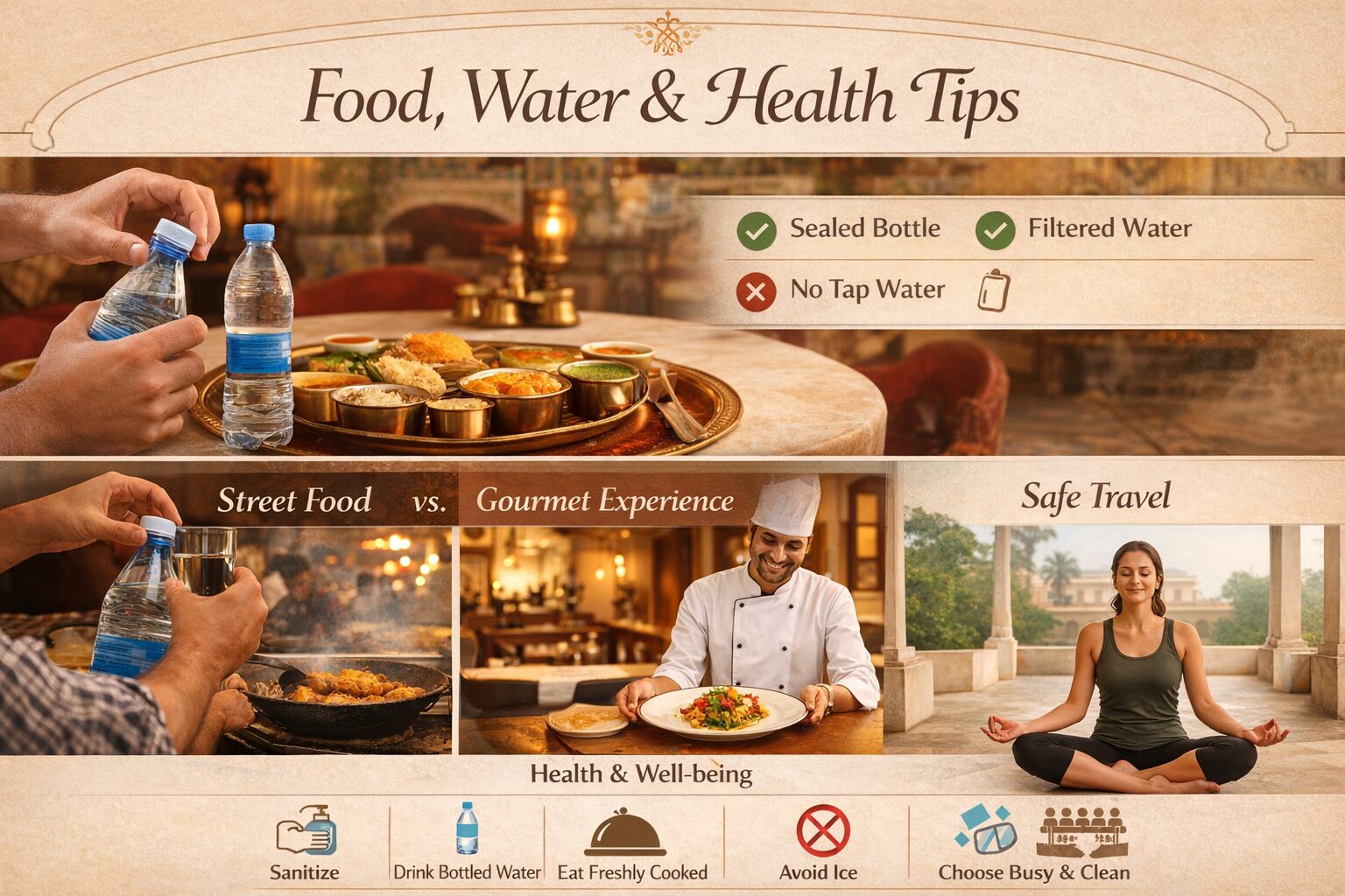Food, Water & Health Tips for Safe Travel in India
