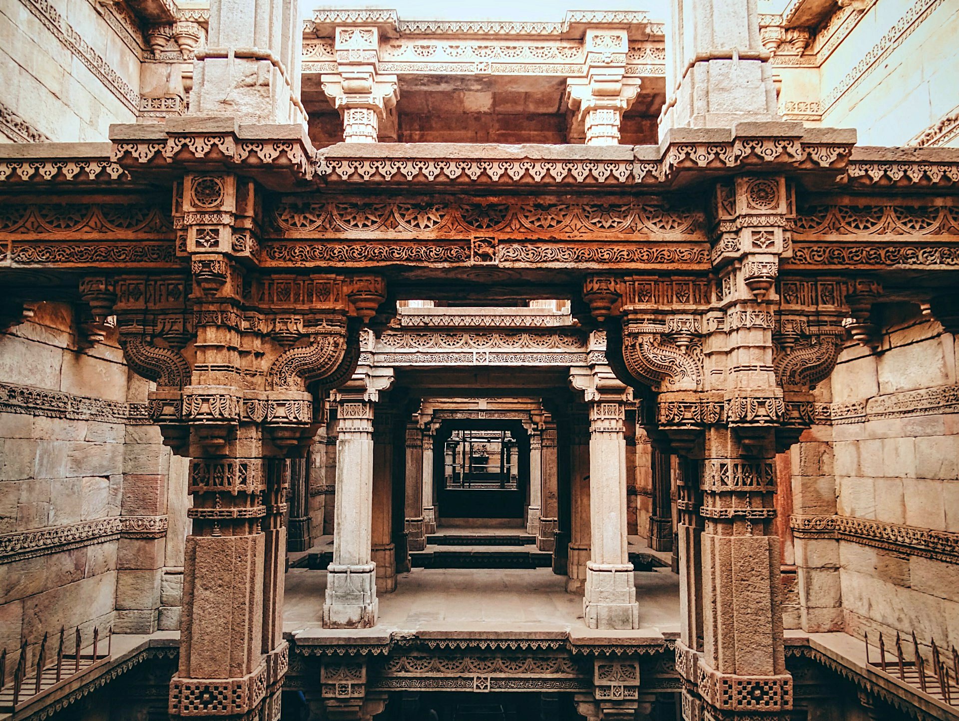 Adalaj Stepwell, intricate 15th-century stepwell in Ahmedabad, Gujarat