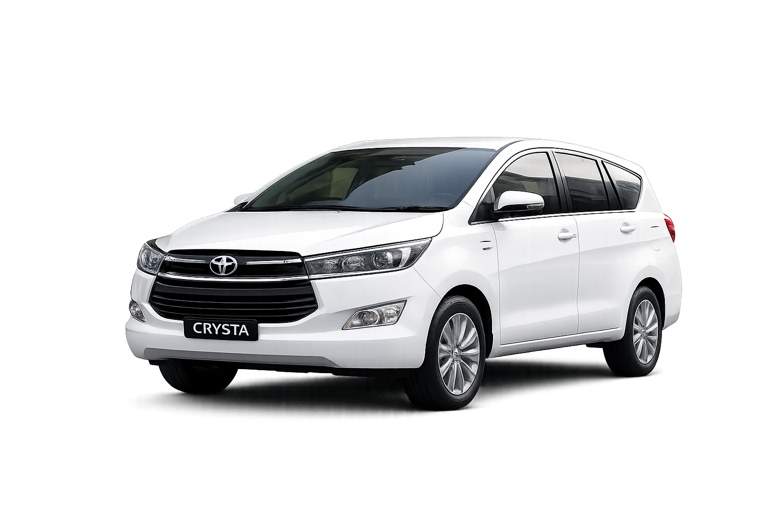 Toyota Innova Crysta with private chauffeur service in India for family travel