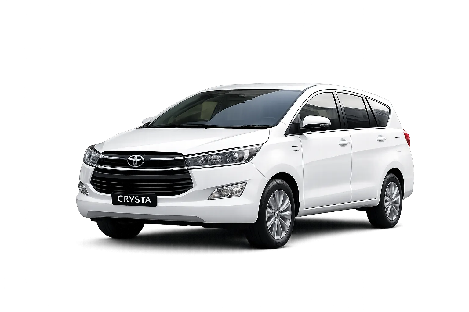 Toyota Innova Crysta with private chauffeur service in India for family travel